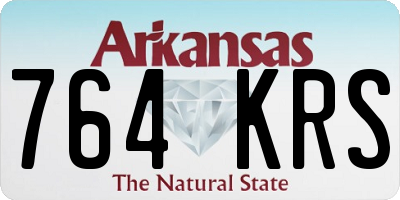 AR license plate 764KRS