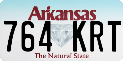 AR license plate 764KRT