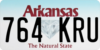 AR license plate 764KRU