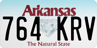 AR license plate 764KRV