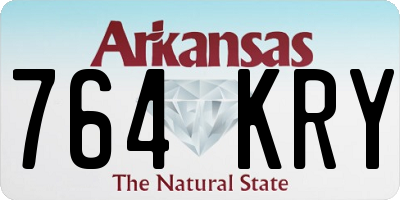 AR license plate 764KRY