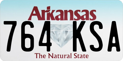 AR license plate 764KSA