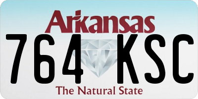 AR license plate 764KSC
