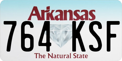 AR license plate 764KSF