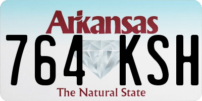 AR license plate 764KSH