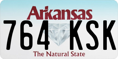 AR license plate 764KSK