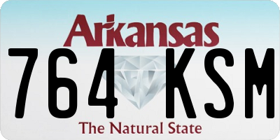 AR license plate 764KSM