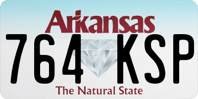 AR license plate 764KSP