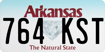 AR license plate 764KST