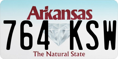 AR license plate 764KSW