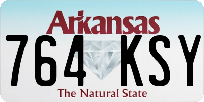 AR license plate 764KSY