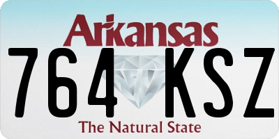 AR license plate 764KSZ