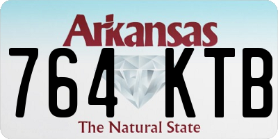 AR license plate 764KTB