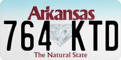 AR license plate 764KTD