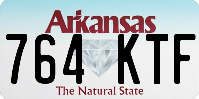 AR license plate 764KTF