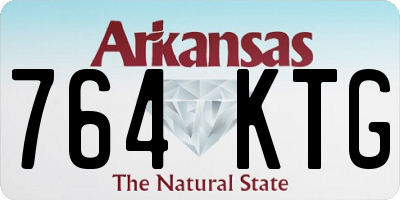 AR license plate 764KTG