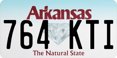 AR license plate 764KTI