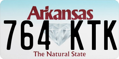 AR license plate 764KTK