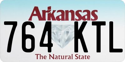 AR license plate 764KTL