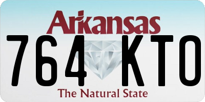 AR license plate 764KTO