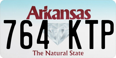 AR license plate 764KTP
