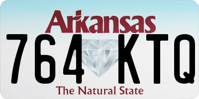 AR license plate 764KTQ