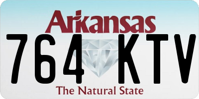 AR license plate 764KTV
