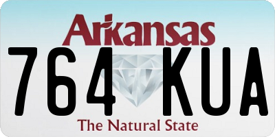 AR license plate 764KUA