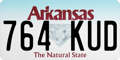 AR license plate 764KUD