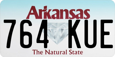 AR license plate 764KUE