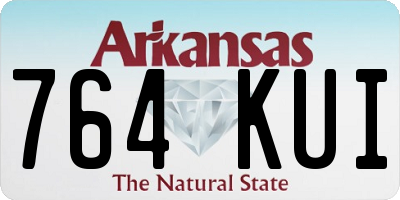 AR license plate 764KUI