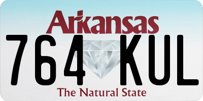 AR license plate 764KUL