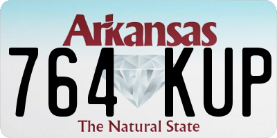 AR license plate 764KUP