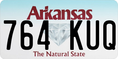 AR license plate 764KUQ