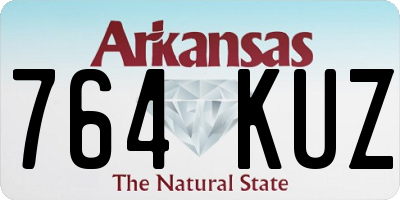 AR license plate 764KUZ