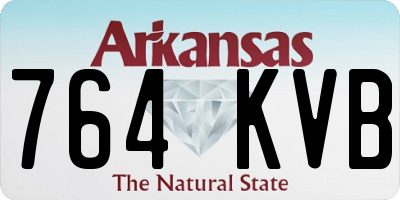 AR license plate 764KVB