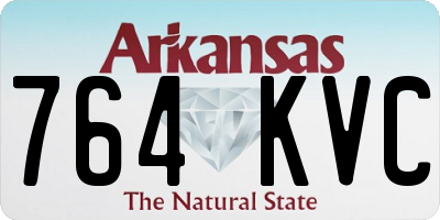 AR license plate 764KVC