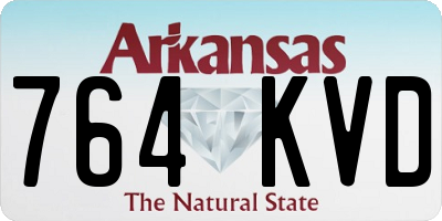 AR license plate 764KVD