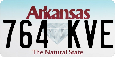AR license plate 764KVE