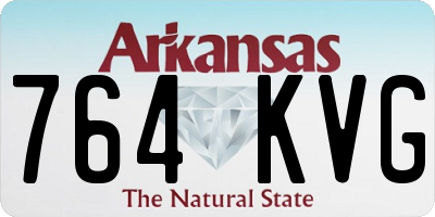 AR license plate 764KVG