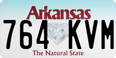 AR license plate 764KVM
