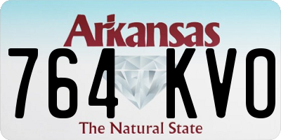 AR license plate 764KVO