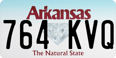 AR license plate 764KVQ