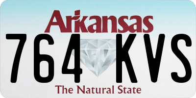 AR license plate 764KVS