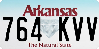 AR license plate 764KVV