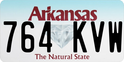 AR license plate 764KVW