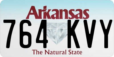 AR license plate 764KVY