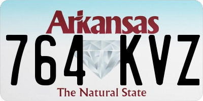AR license plate 764KVZ