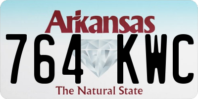 AR license plate 764KWC