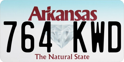 AR license plate 764KWD